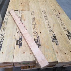 PWT Treated LVL Fresh Product