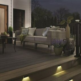 Wolf serenity walnut lighting railing black 1
