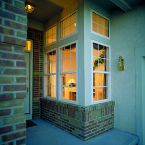 Photo of Wincore windows in a doorway area