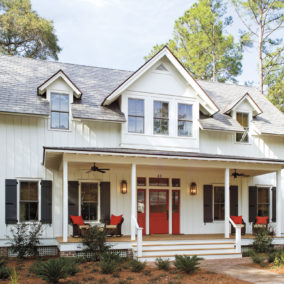 Pictured is a home featuring Windsor windows