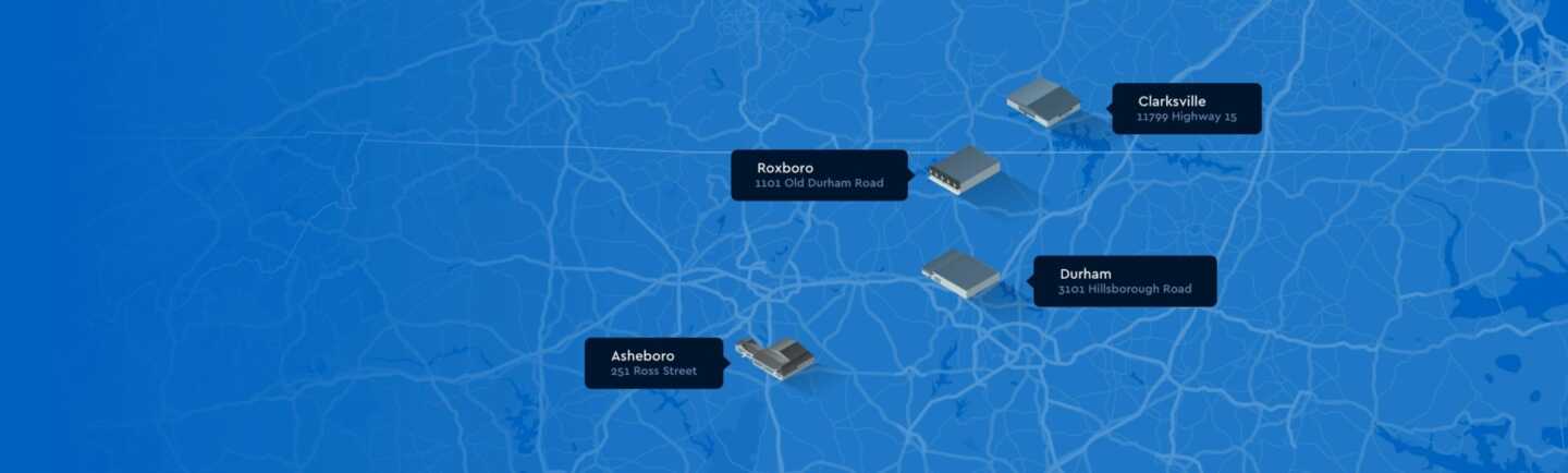 Locations map