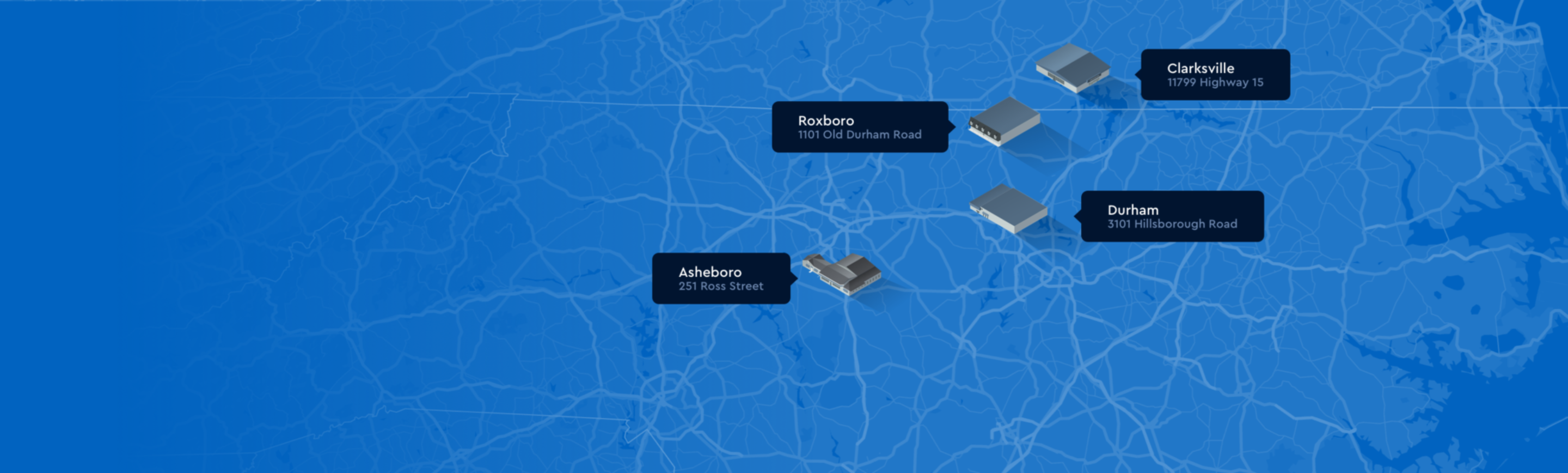 Locations maps with points